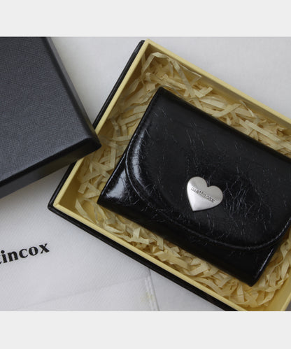 Heart Fold Wallet - Black