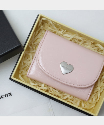 Heart Fold Wallet - Soft Pink