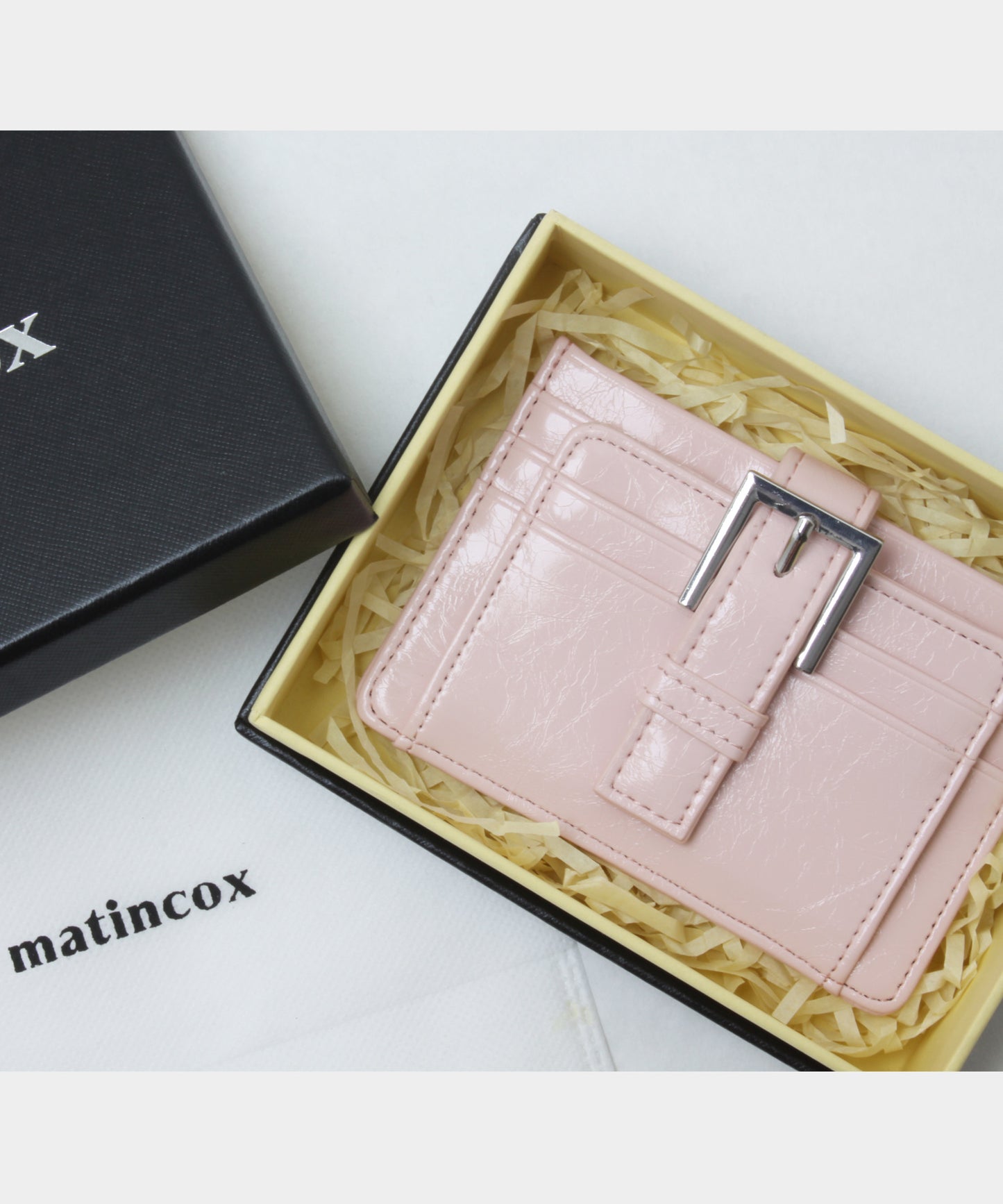 Buckle Card Wallet - Soft Pink