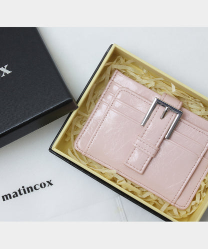 Buckle Card Wallet - Soft Pink