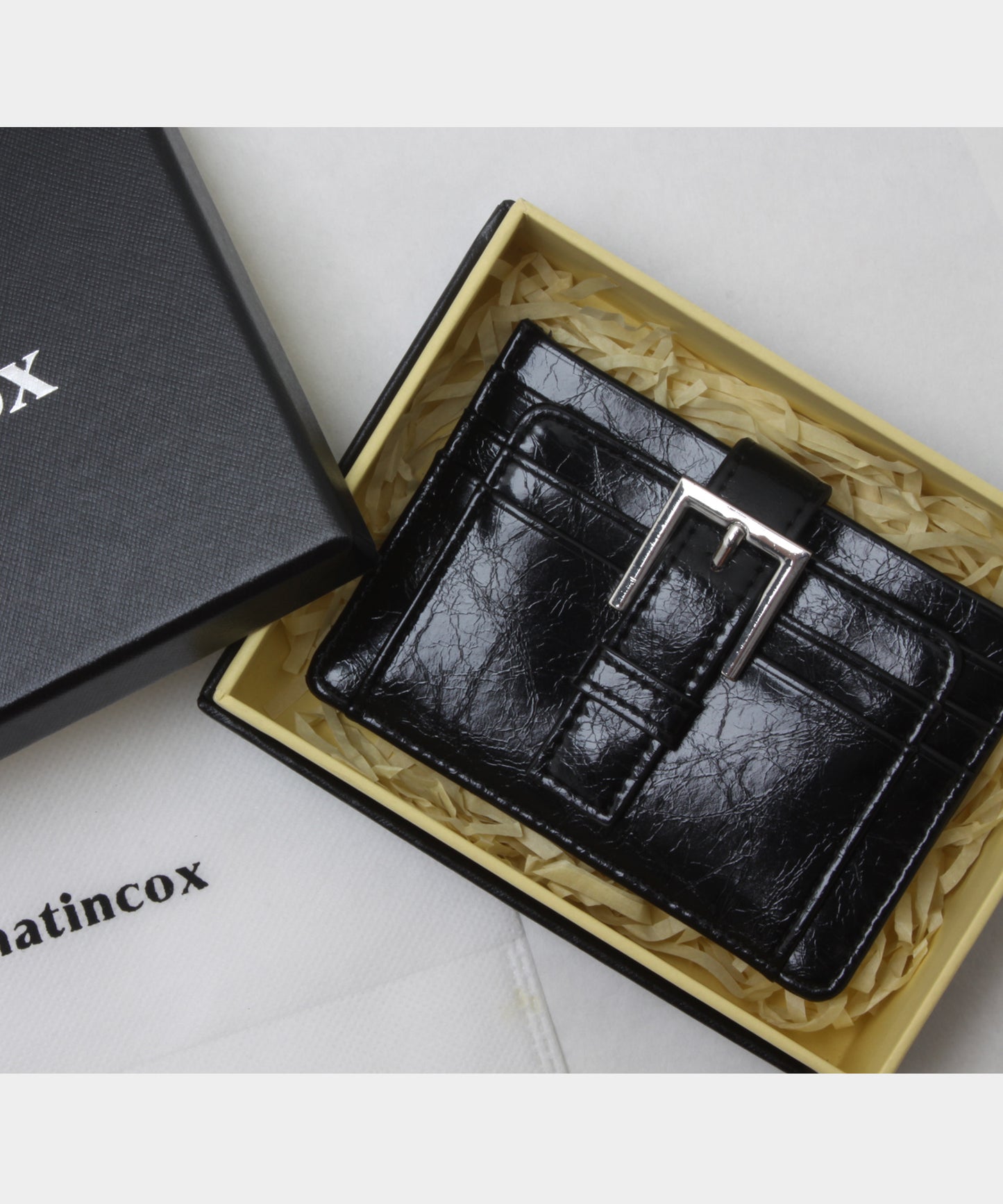 Buckle Card Wallet - Black