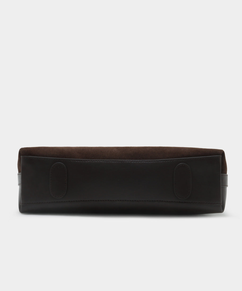 Velucia Suede Bag - Darkbrown